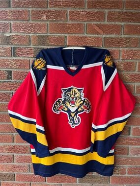 CCM Florida Panthers Men’s Hockey Jersey Sz XL